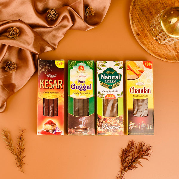 Candy Incense Sticks - Assorted Box (Pack of 8)